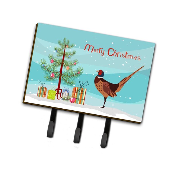 Carolines Treasures Ring-necked Common Pheasant Christmas Leash or Key Holder BB9297TH68 - main